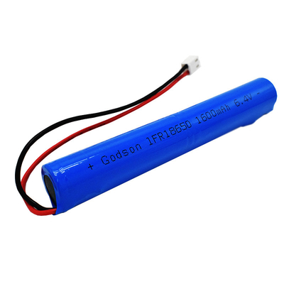 Pin đèn thoát hiểm hình trụ 1600mAh 6.4V LiFePO4 IFR18650