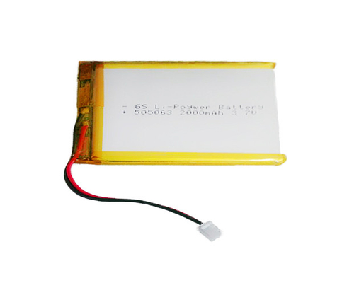 Pin môi trường 2000mAh Cell 45g 3.7V Li Polymer 505063