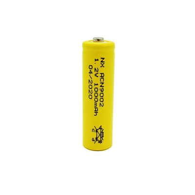Tế bào pin PVC 1,2 V Nicd màu vàng Loại thanh AA1000mAh có thể sạc lại