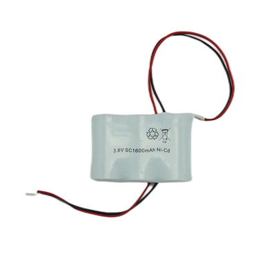 SC1600mAh Đèn thoát hiểm khẩn cấp Pin 3.6V Nickel Cadmium có thể sạc lại