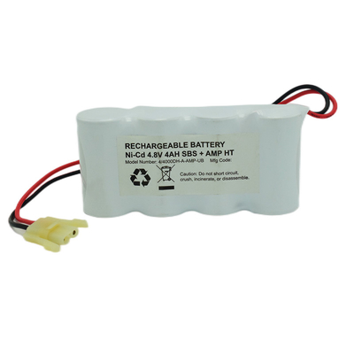 Bộ pin Nicd 55 độ D4000mAh 4.8V cho chiếu sáng khẩn cấp