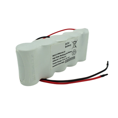 Bộ pin đèn thoát hiểm khẩn cấp Side By Side Gói 6.0 Volt C2500mAh NiCd