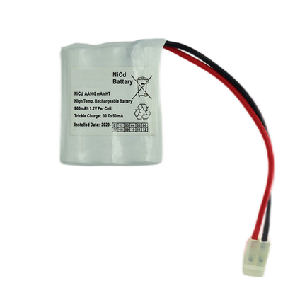 Đèn khẩn cấp 3.6V Ni Cd Pin 900mAh Chu kỳ 500 lần