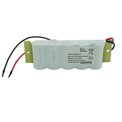 SC1800mah Dấu hiệu thoát khẩn cấp Bộ pin 6.0v Ni Cd