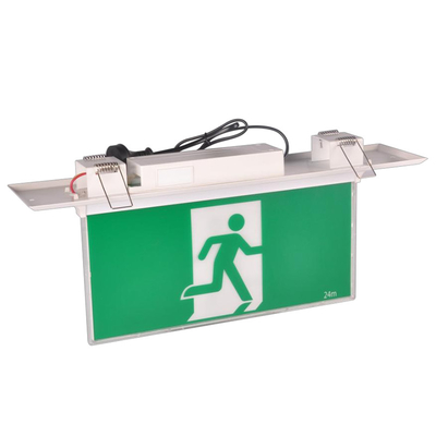1.5Ah Lưỡi rút lõm Đèn khẩn cấp Đèn chiếu sáng Trad Exit Màu trắng 4W EGS4R