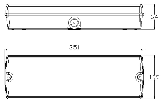 Đèn khẩn cấp pin lithium Ion 60Hz Đèn LED vách ngăn màu trắng 4W 150lm Gắn trần