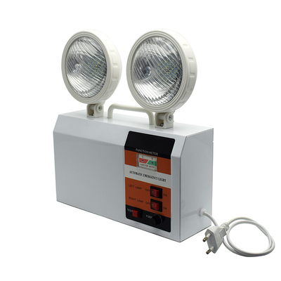 Đèn LED khẩn cấp ngoài trời Twin Spot Light White 3W 6500K Thời lượng 3 giờ Thời gian
