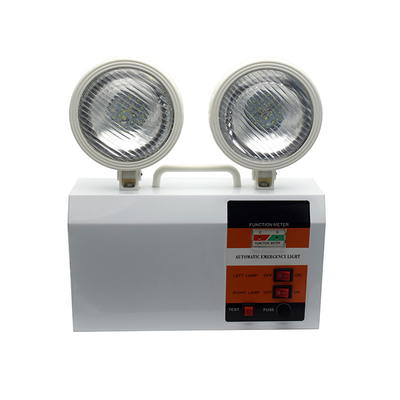 Đèn LED khẩn cấp ngoài trời Twin Spot Light White 3W 6500K Thời lượng 3 giờ Thời gian