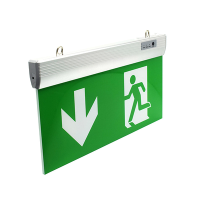 Đèn LED báo lối thoát khẩn cấp màu xanh lá cây Pin hai mặt AC85 - 265V 50/60H