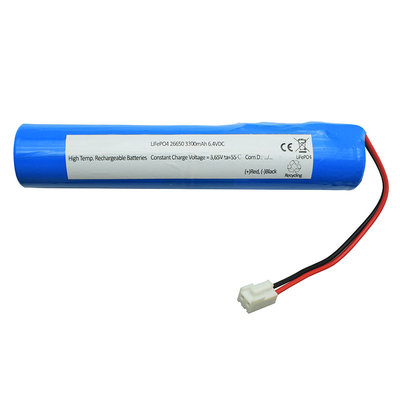 Pin 6600mah 6.4 Volt Lifepo4 Li Ion IFR26650 để chiếu sáng khẩn cấp