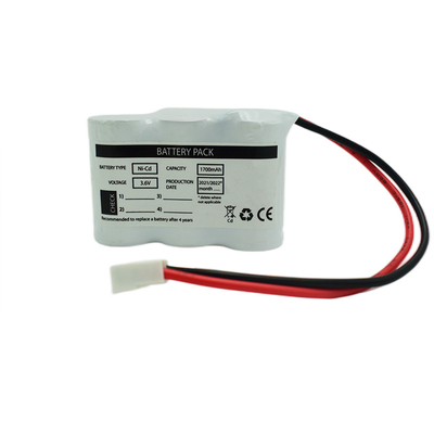 SC1700mah Đèn khẩn cấp Bộ pin Ni Cd 3,6 Volt Cấu hình cạnh nhau