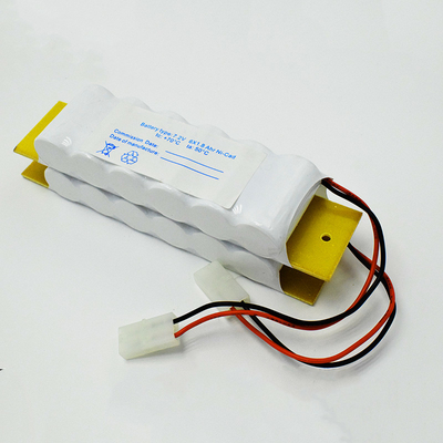SC1800mAh 7.2 V Dấu hiệu lối ra Đèn khẩn cấp Pin Ni Cd có tấm ốp