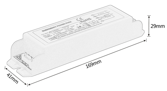 277V IP20 Đèn khẩn cấp Bộ điện GS-Q1125 Bộ thiết bị khẩn cấp
