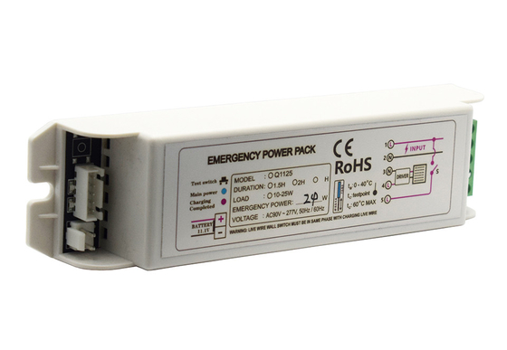 277V IP20 Đèn khẩn cấp Bộ điện GS-Q1125 Bộ thiết bị khẩn cấp