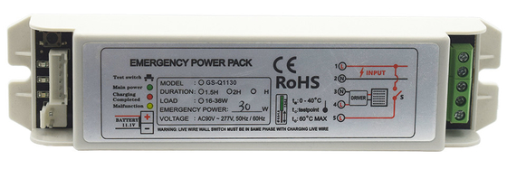 Ni - Cd Đèn khẩn cấp Bộ điện GS-Q1130 Chuyển đổi 15-36W pin điện khẩn cấp