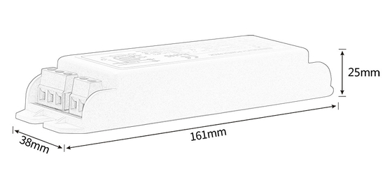AC 85V Đèn khẩn cấp Power Pack GS-AT815 Chuyển đổi 5-15W pin điện khẩn cấp