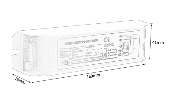 Hộp PC chống cháy Bộ chiếu sáng khẩn cấp Power Pack