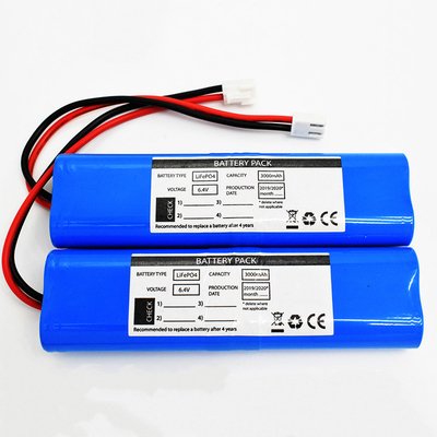 18650 3000mAh 6.4 Volt Side By Side Type LiFePO4 Pin hiệu suất nhiệt độ cao