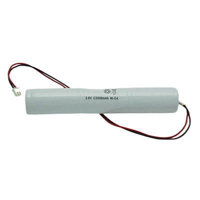 Ánh sáng khẩn cấp pin niken-cadmium kín với IEC 61951 3.6V C2500mAh