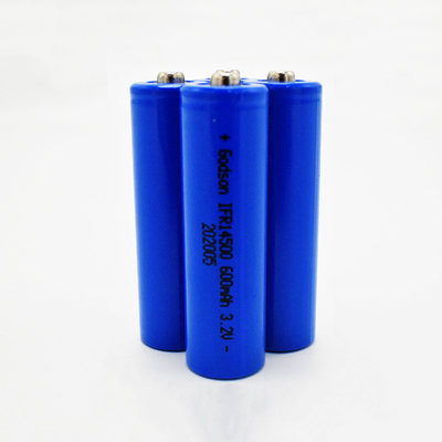 14500 600mAh 3.2V LiFePO4 pin cho đèn khẩn cấp &amp; dấu hiệu ra