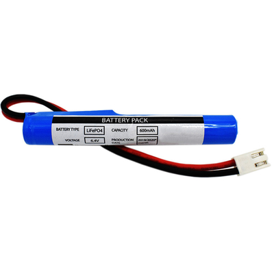 Ánh sáng khẩn cấp 600mAh 6.4V 18650 LiFePO4 pin sạc