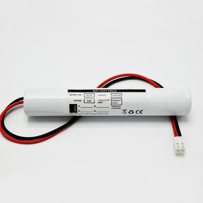 3.6V 2500mAh Ni-CD pin cho ánh sáng khẩn cấp với chi phí hiệu quả cao