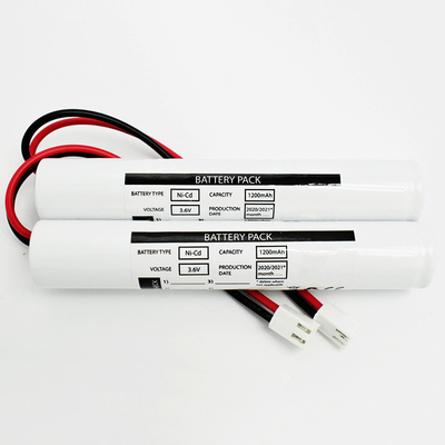 CB chứng nhận đèn LED ánh sáng khẩn cấp Ni Cd Bộ pin 3.6 Volt SC1200mah