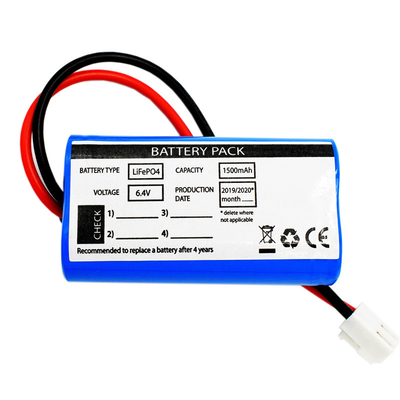 Đèn mặt trời khẩn cấp sử dụng cạnh nhau loại LiFePO4 pin 1500mAh 6.4 Volt