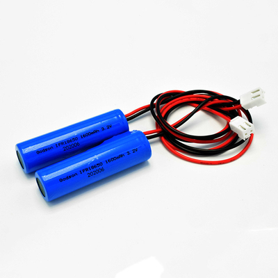 Loại pin đơn IFR 18650 * 1 với pin hình trụ LiFePO4 PCM 1.6Ah 3.2V