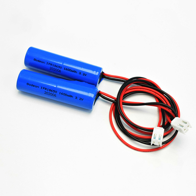 Loại pin đơn IFR 18650 * 1 với pin hình trụ LiFePO4 PCM 1.6Ah 3.2V