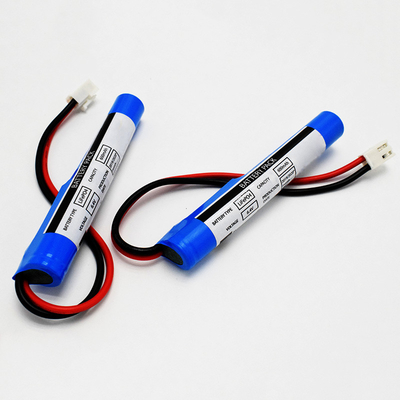 PVC Stick Type IFR 18650*2 Cell In Series With Protection Control Module 0.6Ah 6.4V LiFePO4 Pin hình trụ