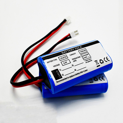 OEM 9.6Wh LiFePO4 18650 * 2 pin 1.5Ah 6.4V pin chất lượng IFR Exit Sign