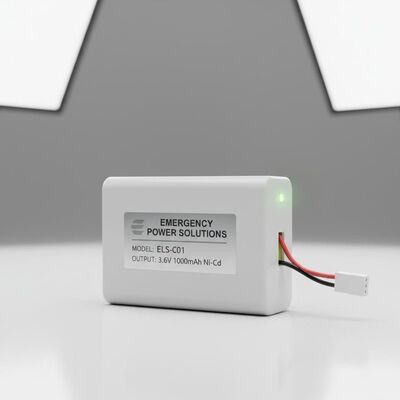 White Emergency Lighting Replacement Battery Compatible with Various Models Delivering Consistent Backup Power Solutions