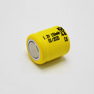 Có thể sạc lại pin 1,2 V Ni Cd Chiếu sáng khẩn cấp Tế bào 150mAh