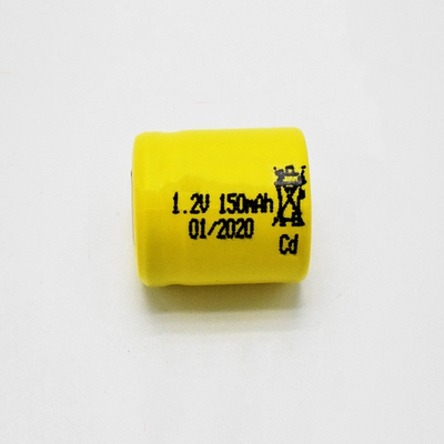 Có thể sạc lại pin 1,2 V Ni Cd Chiếu sáng khẩn cấp Tế bào 150mAh