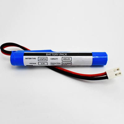 Pin LiFePO4 Loại thanh 6.4 V 600mAh Đầu nối JST VH 2P