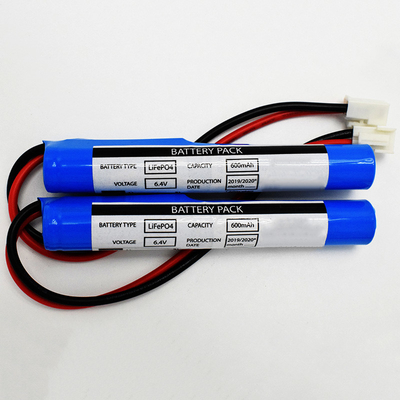 Pin LiFePO4 Loại thanh 6.4 V 600mAh Đầu nối JST VH 2P