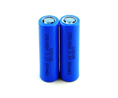 CC CV Sạc 12V LiFePO4 Pin IFR14500 3.2 V 600mAh có thể thay đổi được Pin đơn