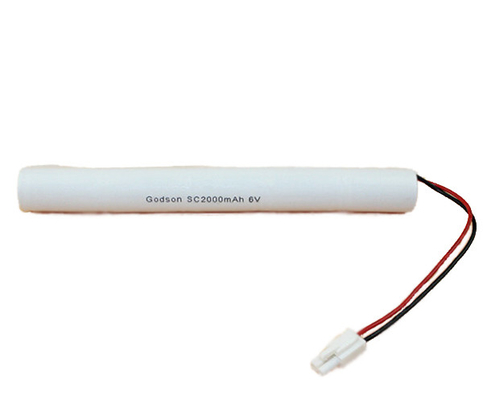 Pin Ni Cd khẩn cấp SC2000mAh 6.0V Tế bào tuổi thọ dài