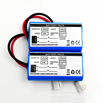 Bộ pin có thể sạc lại 1500 MAh LiFePO4 6.4V Loại Side By Side