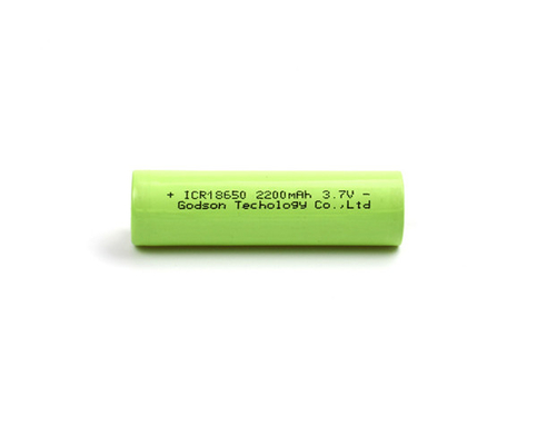 Pin Lithium Sắt có thể sạc lại 2200mAh ICR18650 3.7V Lithium Ion