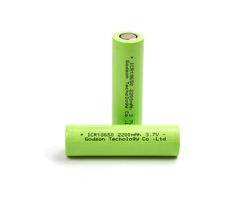 Pin Lithium Sắt có thể sạc lại 2200mAh ICR18650 3.7V Lithium Ion