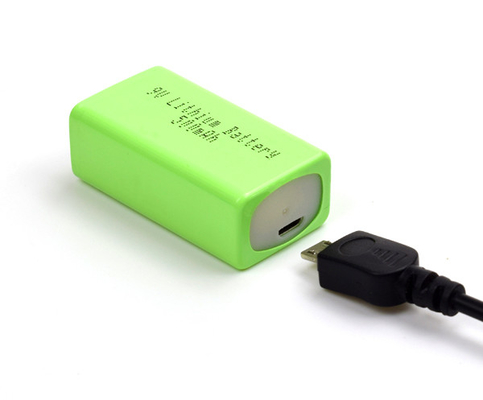 Pin Lithium Sắt khẩn cấp Pin Lithium 500mAh 9V với USB
