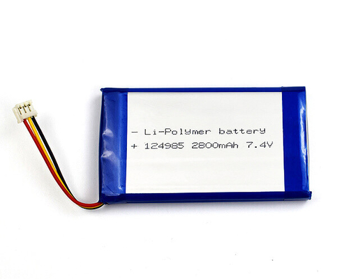 OEM pin Li-ion 124985 2800mAh 7,4 V Lithium Polymer Trọng lượng nhẹ