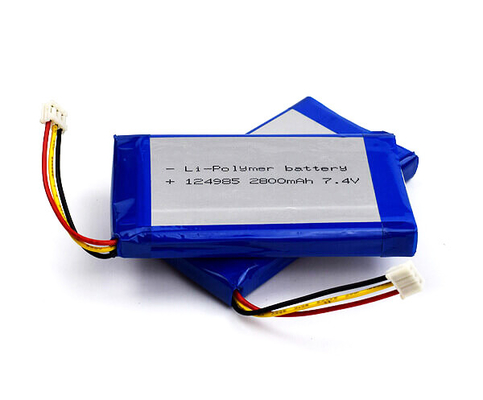 OEM pin Li-ion 124985 2800mAh 7,4 V Lithium Polymer Trọng lượng nhẹ
