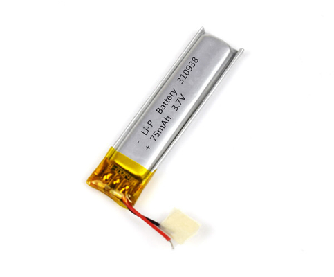 Pin Li-Polymer khẩn cấp 310938 75mAh 3.7V có đầu nối