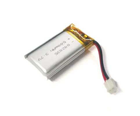 Pin 802035 Lithium Polymer 500mAh 3.7V với hiệu suất ổn định