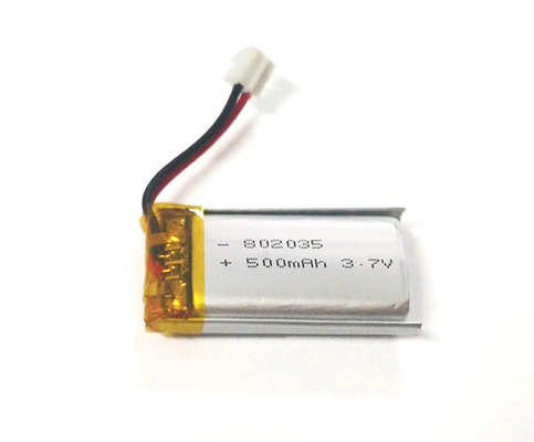 Pin 802035 Lithium Polymer 500mAh 3.7V với hiệu suất ổn định
