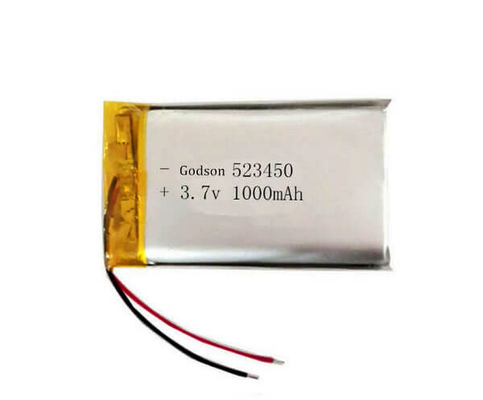 Pin Lithium Ion 1000mAh Polymer Đèn khẩn cấp 3,7 Volt 523450 có thể sạc lại
