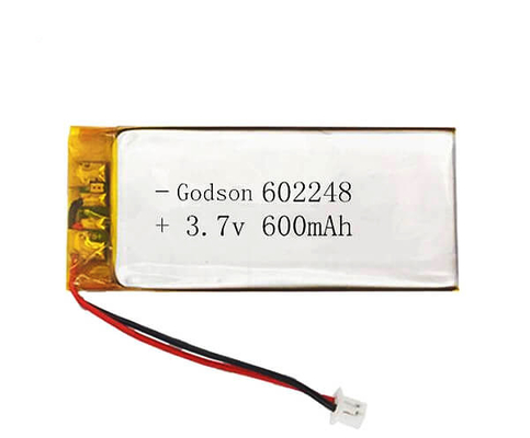 Pin 600mAh Lithium Polymer 602248 3.7 V Dạng rắn 1C Sạc